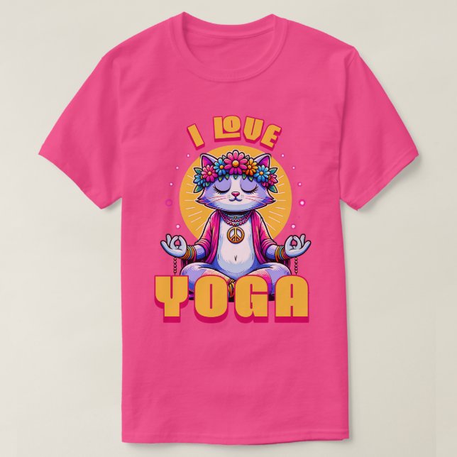 I Kärlek Yoga T Shirt (Design framsida)