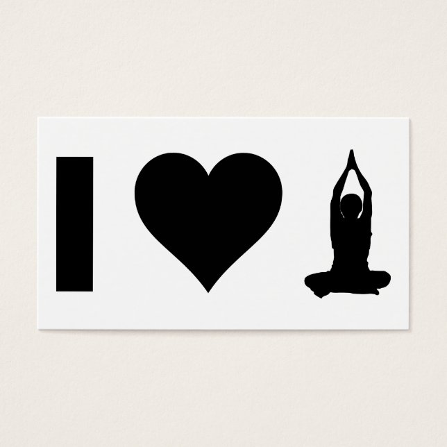 I Kärlek Yoga Visitkort (Framsidan)