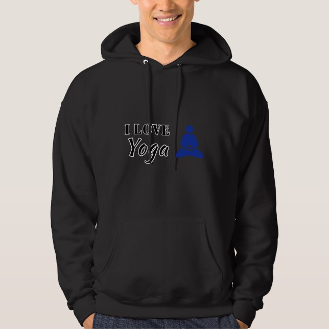 I Kärlek Yoga Yoga Hoodie (Framsida)