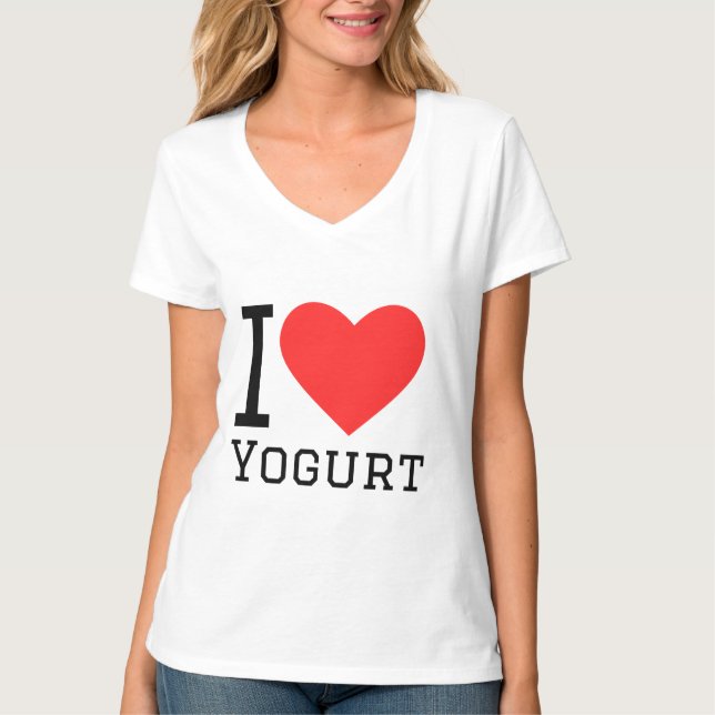 I kärlek yoghurt t shirt (Framsida)
