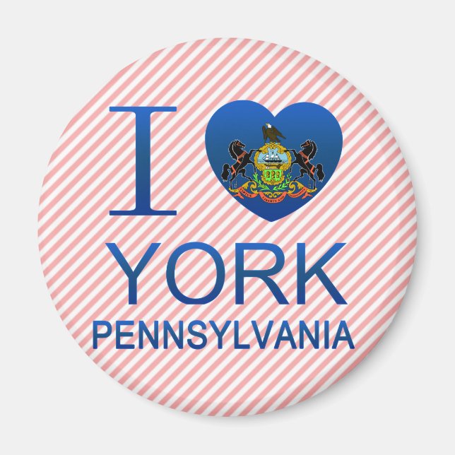 I Kärlek York, PA Magnet (Framsidan)