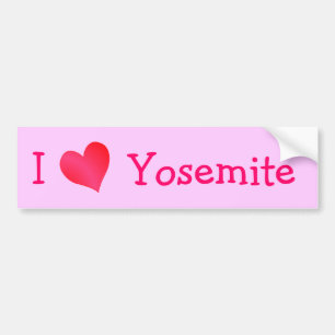 I Kärlek Yosemite Bildekal