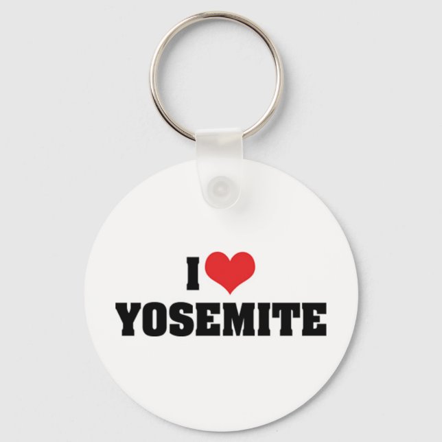 I Kärlek Yosemite Keychain Nyckelring (Framsida)