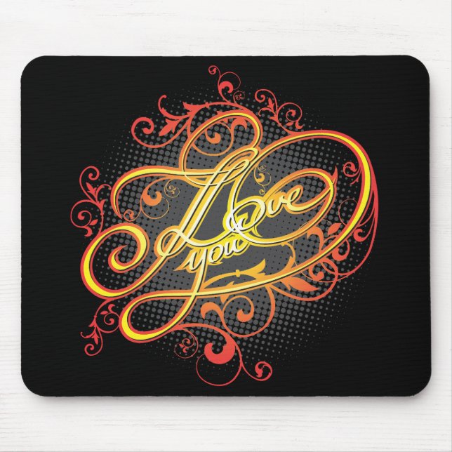 I Kärlek You 1 Mousepad Musmatta (Framsidan)