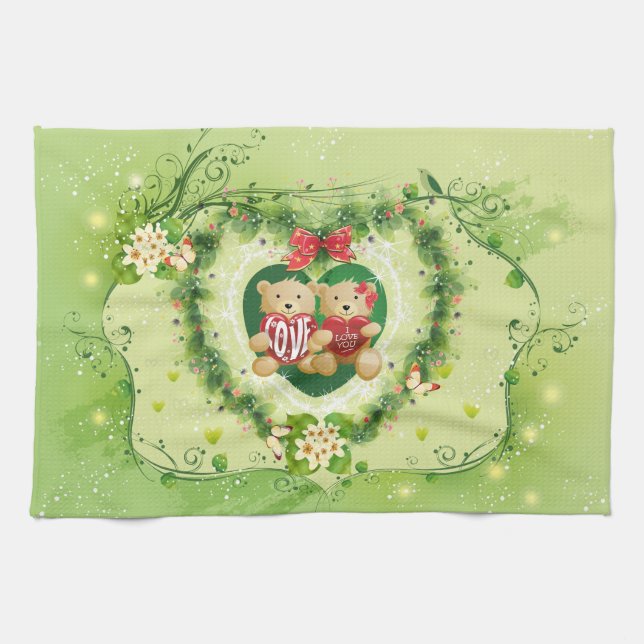 I Kärlek You 4 Kitchen Towel Kökshandduk (Horisontell)