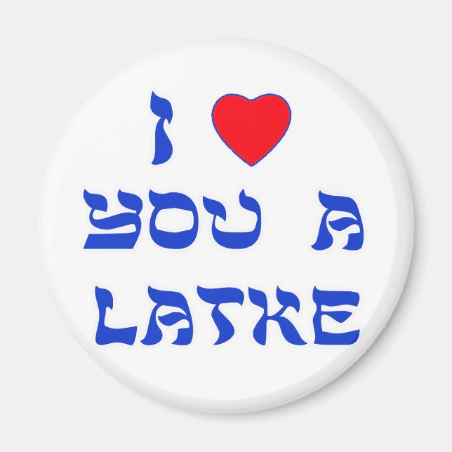 I Kärlek You a Latke Magnet (Framsidan)