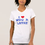 I Kärlek You a Latke Tee Shirt<br><div class="desc">Underbar Chanukah-gåva för att berätta för någon hur mycket du kärlekar dem med en lek på ord med Latke!</div>