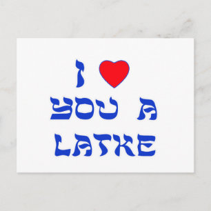 I Kärlek You a Latke Vykort