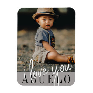 I Kärlek You Abuelo Anpassningsbar Photo Magnet