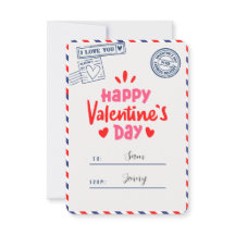 I Kärlek You Alla hjärtans dag Romantic Hälsning