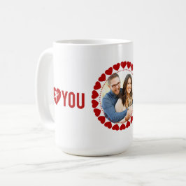 I Kärlek You Alltid & Forever anpassningsbar-foto Kaffemugg