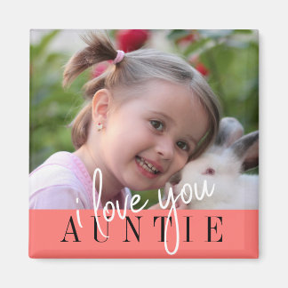 I Kärlek You Auntie Anpassningsbar Photo Magnet