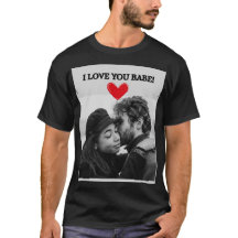 I Kärlek You Babe Black Kort-Sleeve Manar 8-Shirt