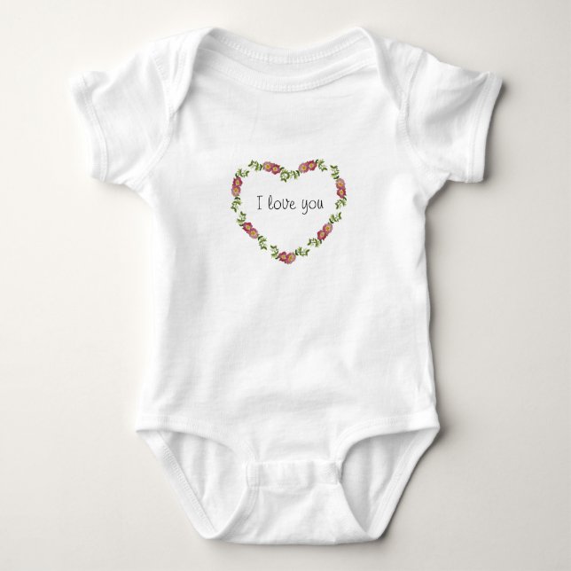 I Kärlek You Baby Clothing Tee (Framsida)