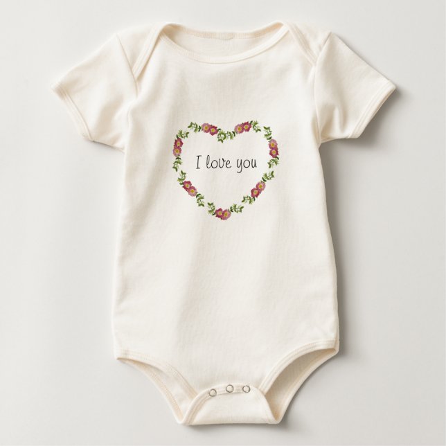 I Kärlek You Baby Clothing Tee Shirt (Framsida)