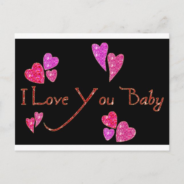 I Kärlek You Baby Vykort (Framsida)