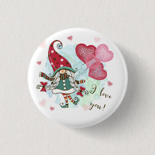 I kärlek you Button Knapp