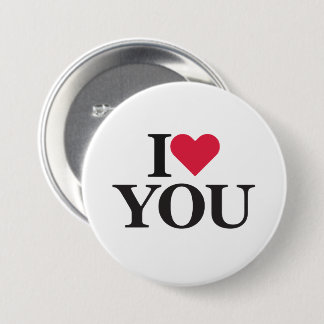 I Kärlek You Button Pin - Romantic Gift, Cute Knapp