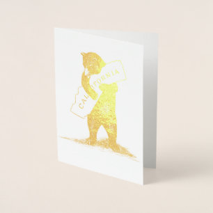 I Kärlek You California Bear Hugger State Folierat Kort