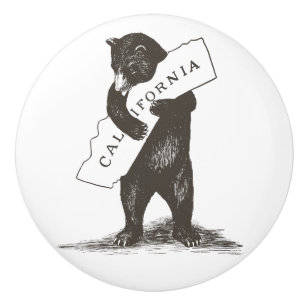 I Kärlek You California Bear Hugger State Knopp