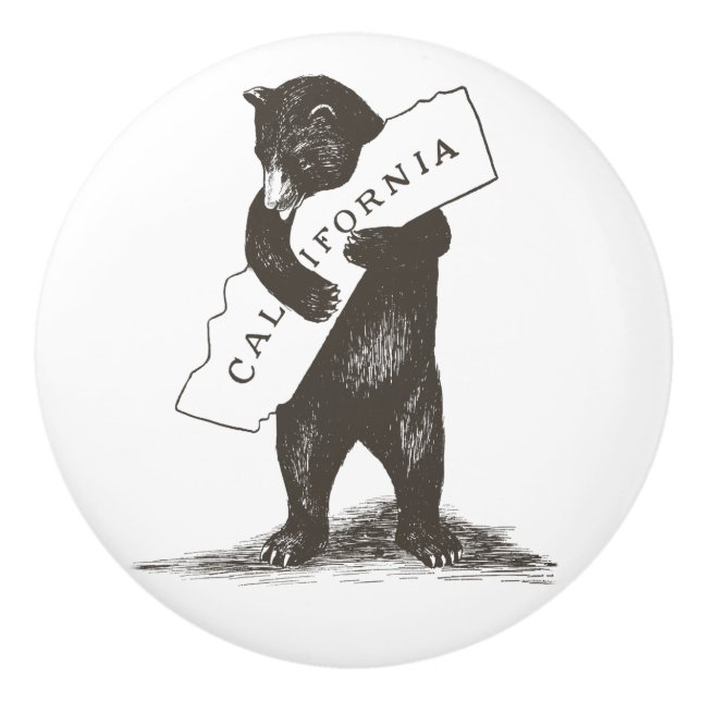 I Kärlek You California Bear Hugger State Knopp (Framsidan)