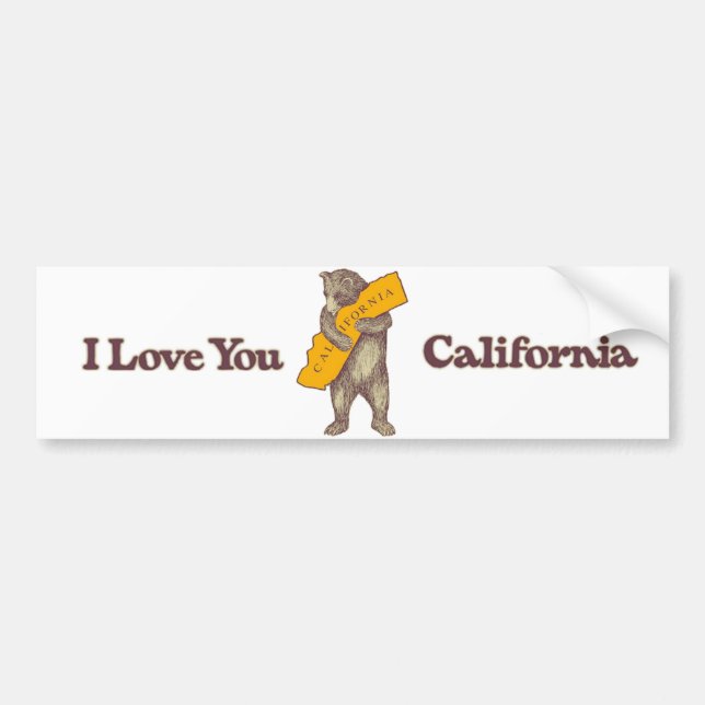 I Kärlek You California Bildekal (Framsidan)