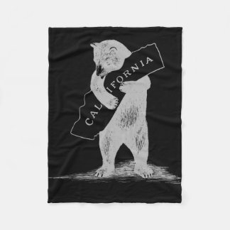 I Kärlek You California—Black and Silver Fleecefilt