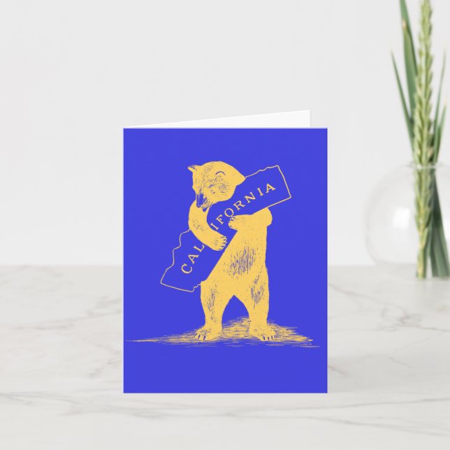 I Kärlek You California—Blue and Guld Kort (Framsida)