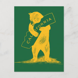 I Kärlek You California - Grönt och Guld Vykort