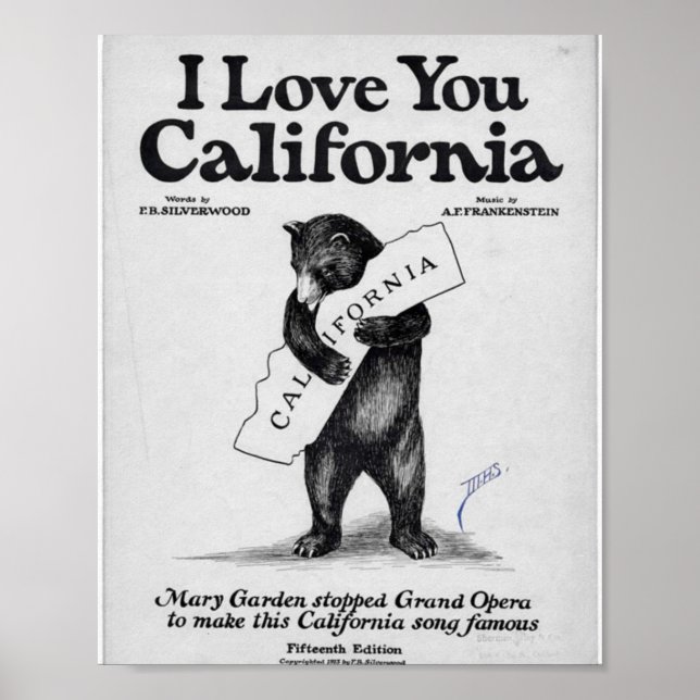I Kärlek You California Lakan Music Poster (Framsidan)