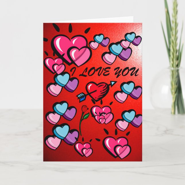 I Kärlek You_ Card_by Elenne Kort (Framsida)