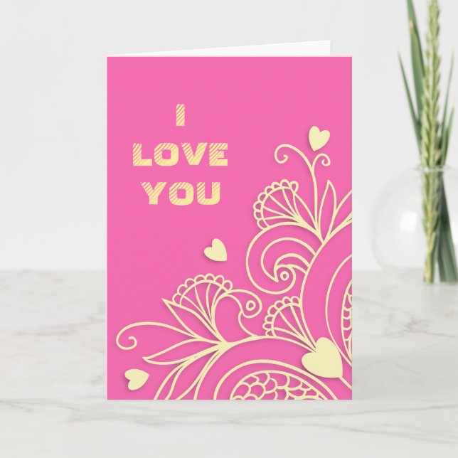 I Kärlek You Card Helgkort (Framsida)