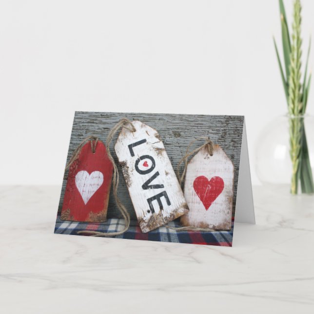 I Kärlek You Card - Kärlek Märkre Helgkort (Framsida)