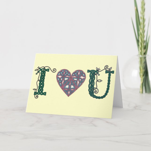 I Kärlek You Card Kort (Framsida)