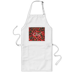 I Kärlek You - Cherry-design Långt Förkläde