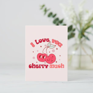 I Kärlek You Cherry Mch Vykort