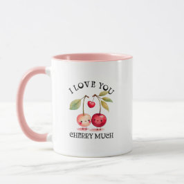 I Kärlek You Cherry Mycket Valentines day Mugg