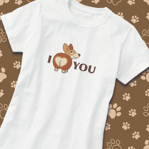 I kärlek You Corgi Hund T-Shirt