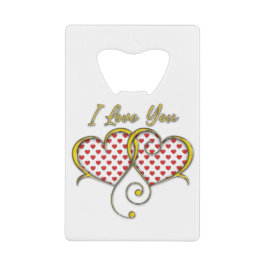 I kärlek You Design Kreditkort Flasköppnare