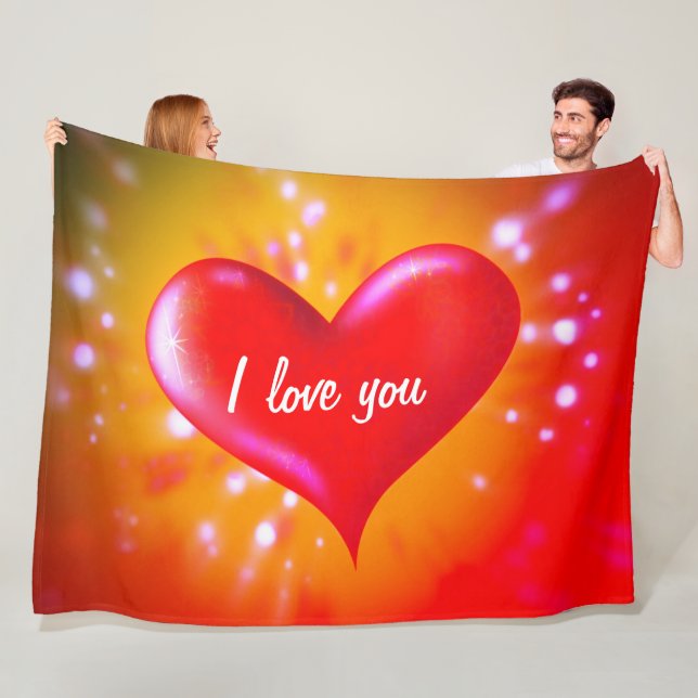 I Kärlek You Fleecefilt (På plats)