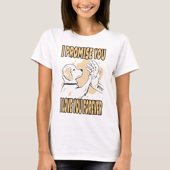 I Kärlek You ForeWomen White T Shirt (Framsida)