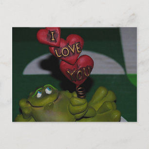 I Kärlek You Frog Postcard Vykort