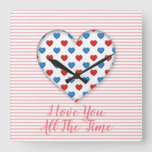 I Kärlek You Fyrkantig Klocka
