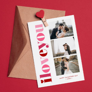 "I Kärlek You" Gallery med 3 foton Valentines day Julkort