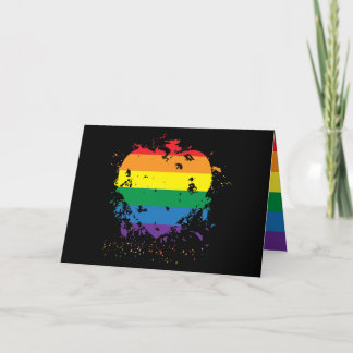 I kärlek You Gay pride Heart Helgkort