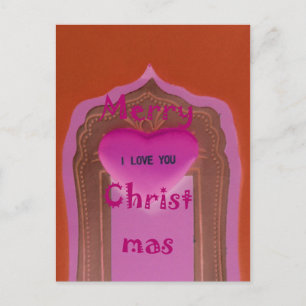 I kärlek You God jul Heart Helg Vykort