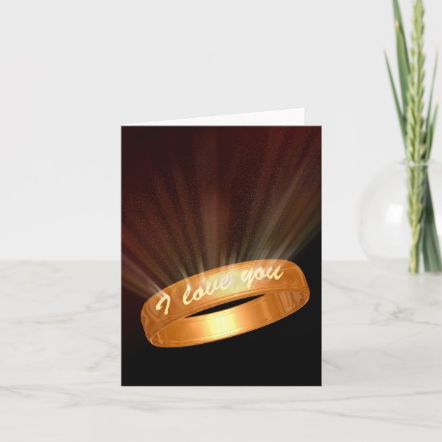 "I kärlek you" Golden Ring Helgkort (Framsida)
