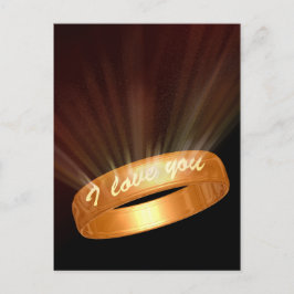"I kärlek you" Golden Ring Vykort