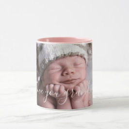 I Kärlek You Grandma Personlig Photo Template Mugg