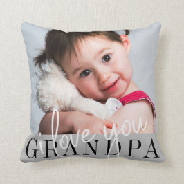 I Kärlek You Grandpa Anpassningsbar Photo Kudde